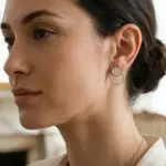Pave Hoop Earrings